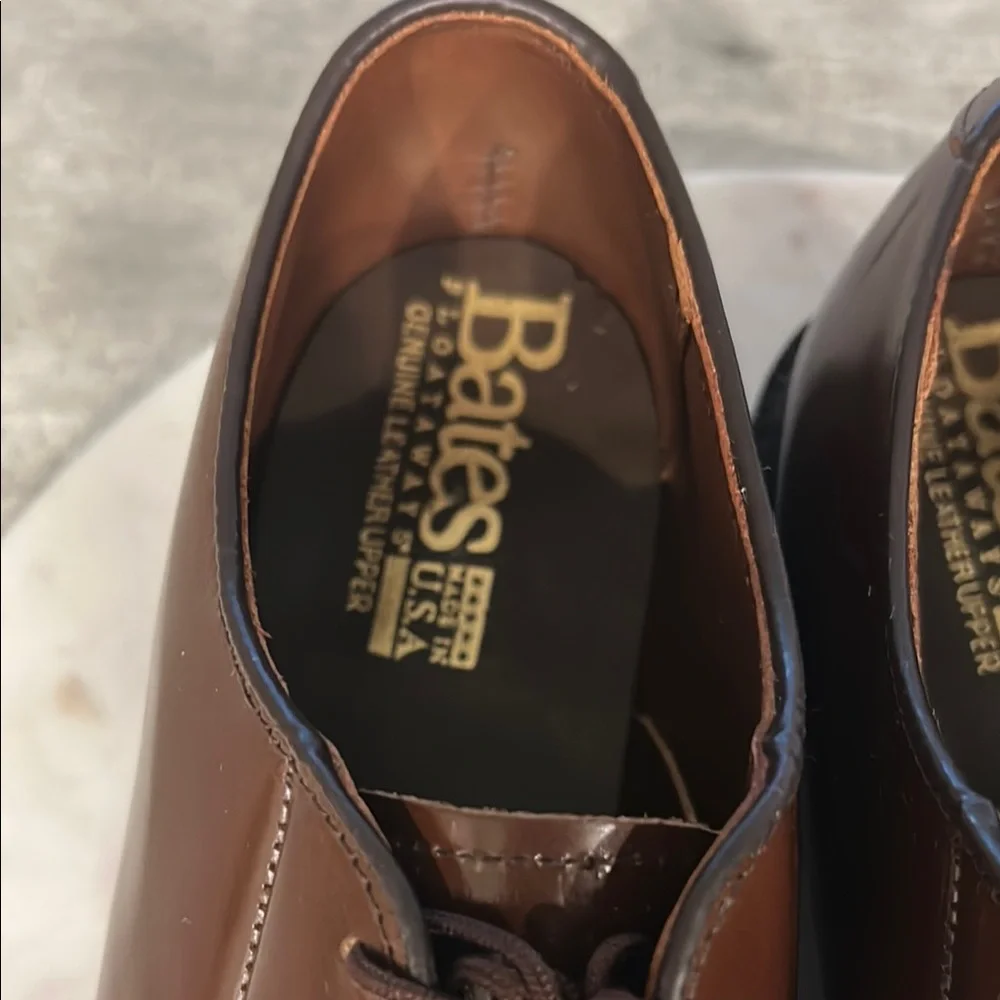 Bates Floataways Classic Brown Leather Men's Shoes size 8